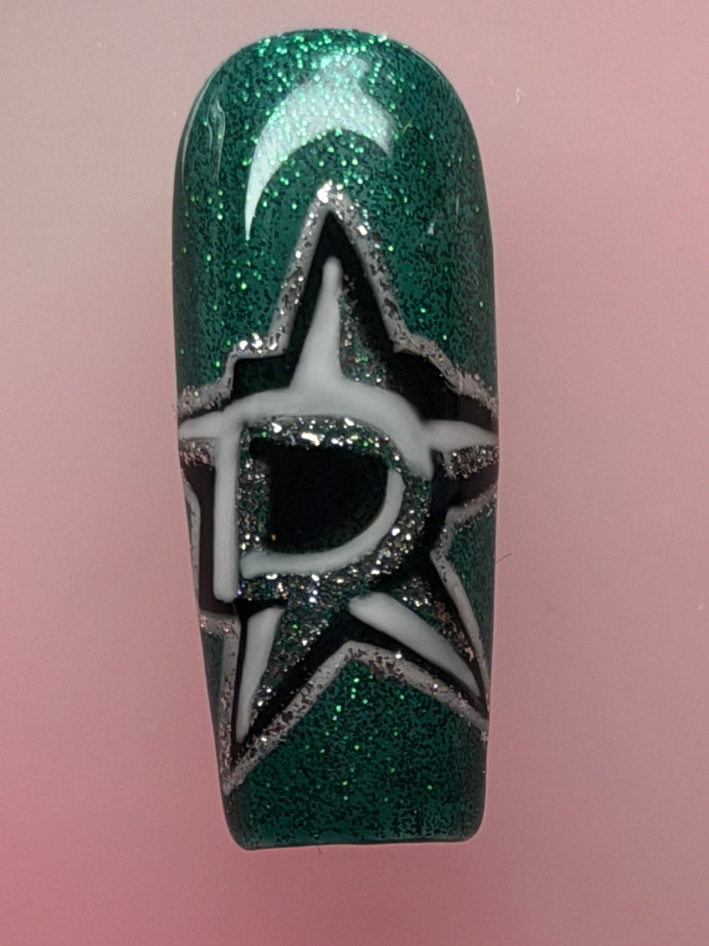 Custom Hockey-Inspired Press-On Nails