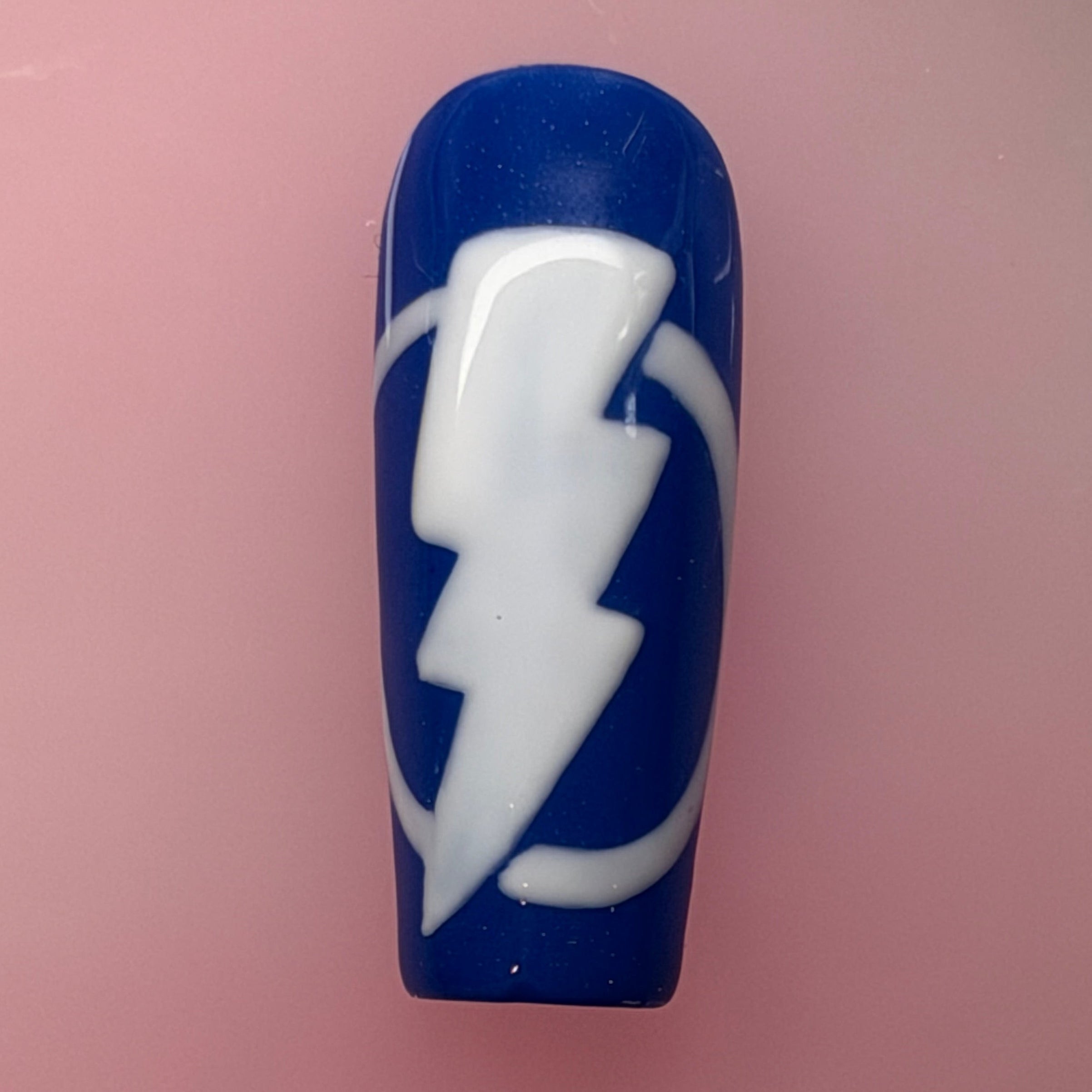 Custom Hockey-Inspired Press-On Nails